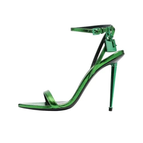 TF Strap Sandals 10.5cm Women's Green