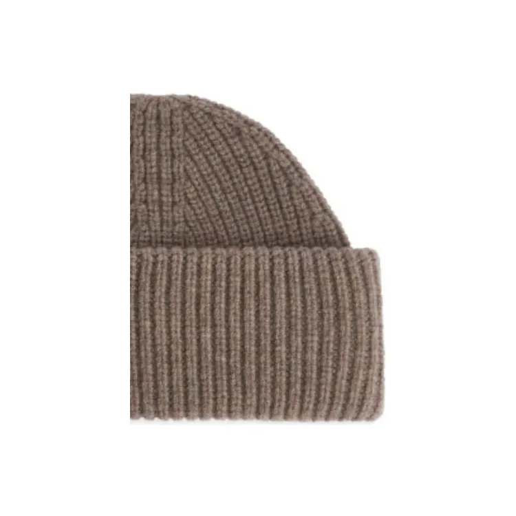 ARKET Wool Elastane Polyamide Beanies Women's Brown-2