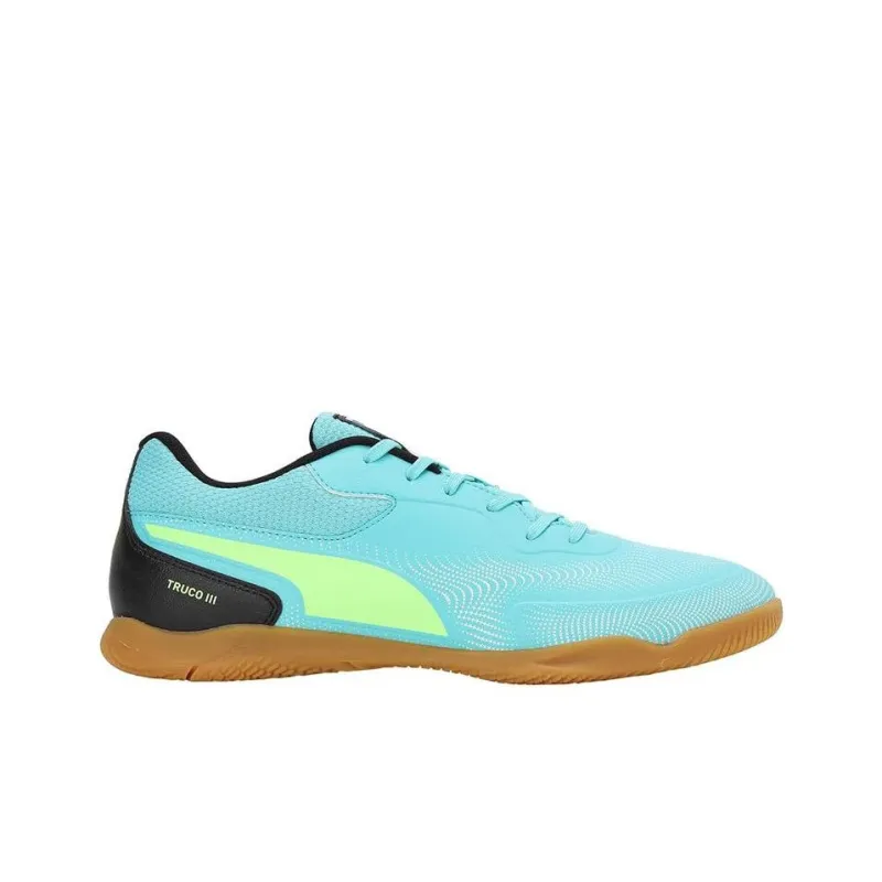 PUMA Truco 3 IC/IN Indoor Anti-Slip Wear-Resistant Soccer Shoes Men's Sky Blue-1