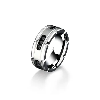 ACROWM Tungsten Gold Rings Unisex