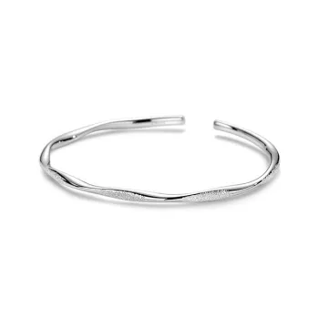 UZIID Sterling Silver Bangles Unisex Silver
