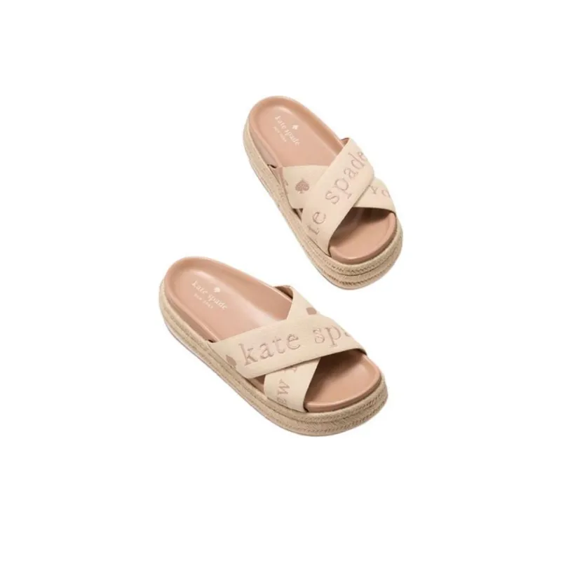 Kate Spade Slide Slippers Women's Caramel-3