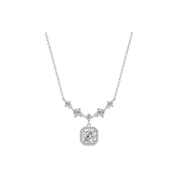 MONI JEWELLERY S925 Silver Advanced Pendant Versatile Collarbone Chain Design Collarbone Chain Necklace Women's