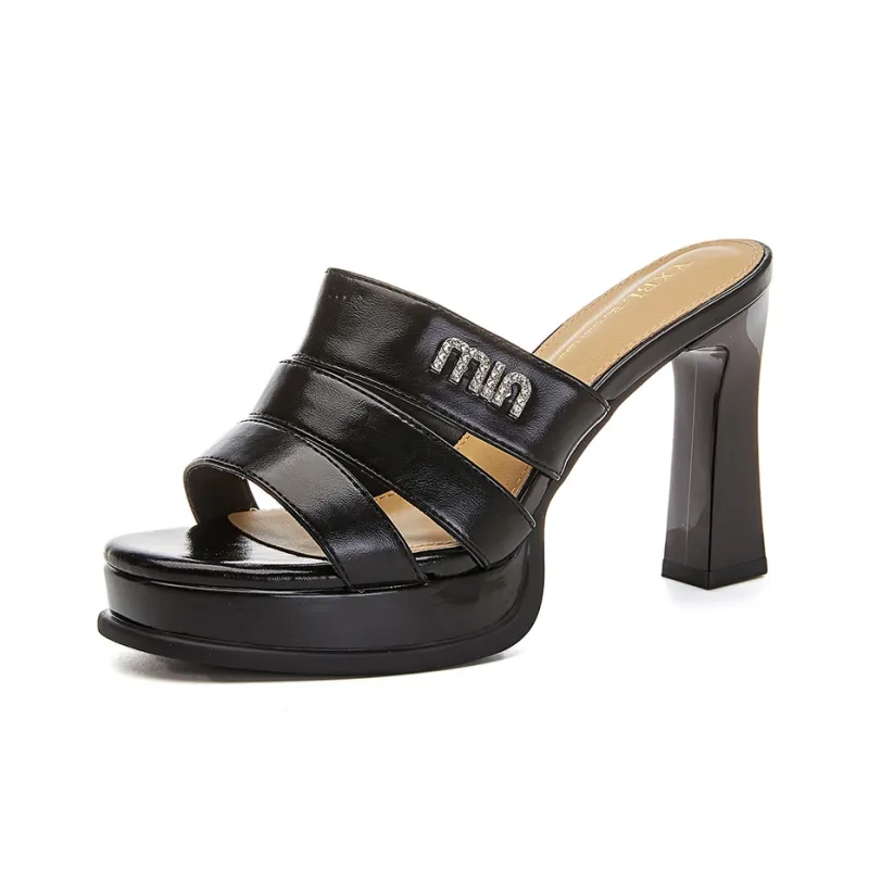 POOQ Rubber Sole Abrasion-Resistant Slide Slippers Women's-7