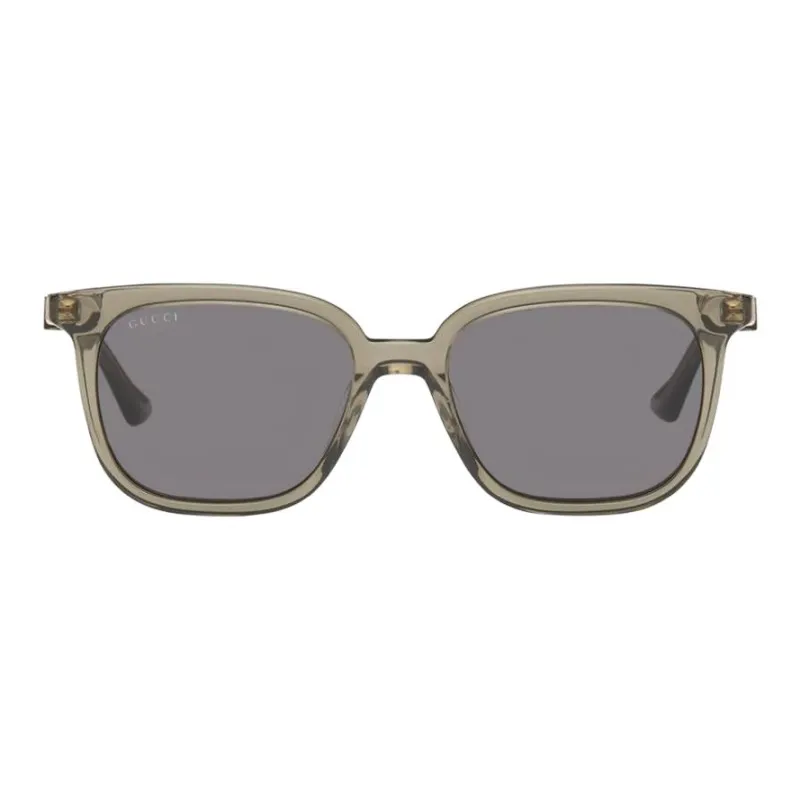 GUCCI Acetate Square Sunglasses Men's Gray-1