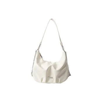 Meow In The Grass PU Tote Bag Shopping Bag Shoulder Bags Women's White