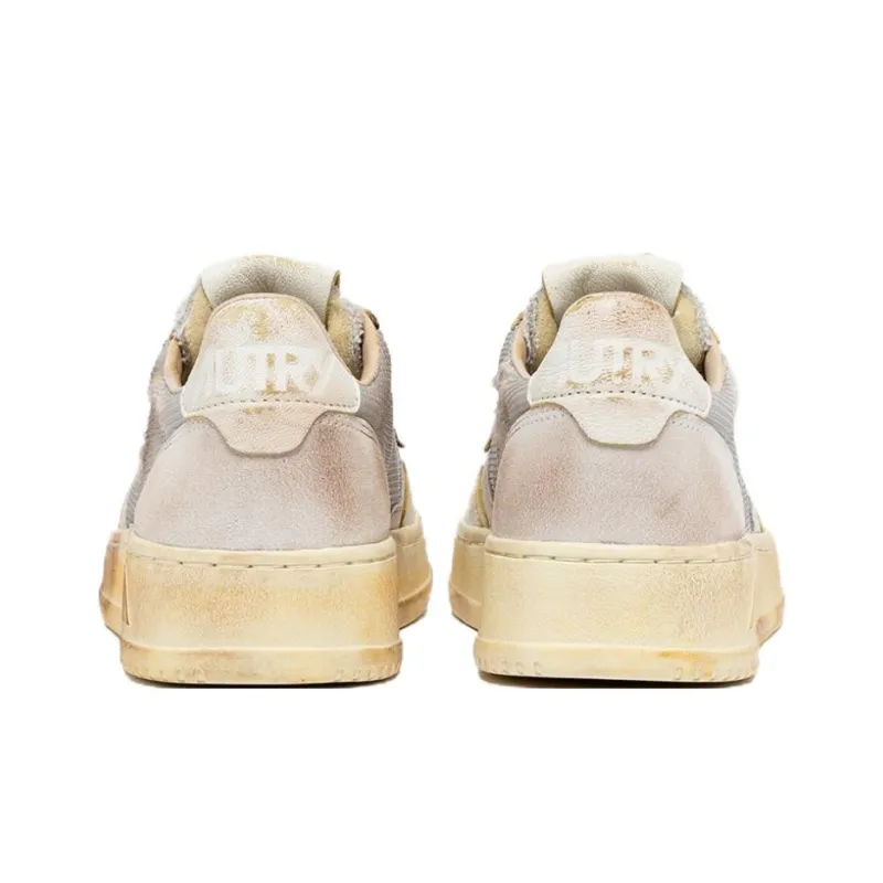 AUTRY Medalist Anti-Slip Wear-Resistant Low-Top Skateboard Shoes Women's Gray White-3