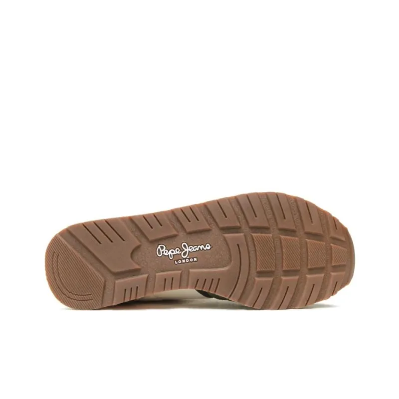 Pepe Jeans Cushioning Low-Top Casual Shoes Men's Beige Green-4