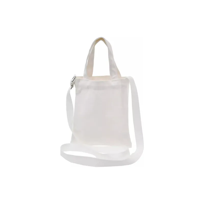 Disney Canvas Bag Tote Bag Shopping Bag Shoulder Bag Crossbody Bag Handbag Small Size Women's White & Purple-2
