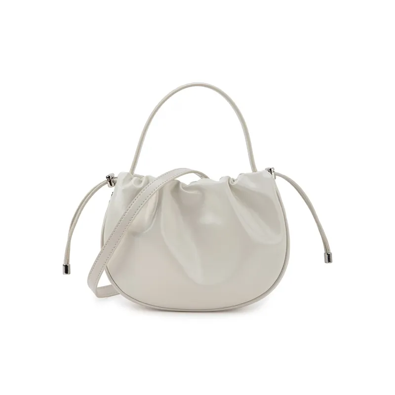 VENOF Cow Leather Handbag Small Size Women's Mocha Apricot/Rum Black/Hot Song Red/Cloud White-14