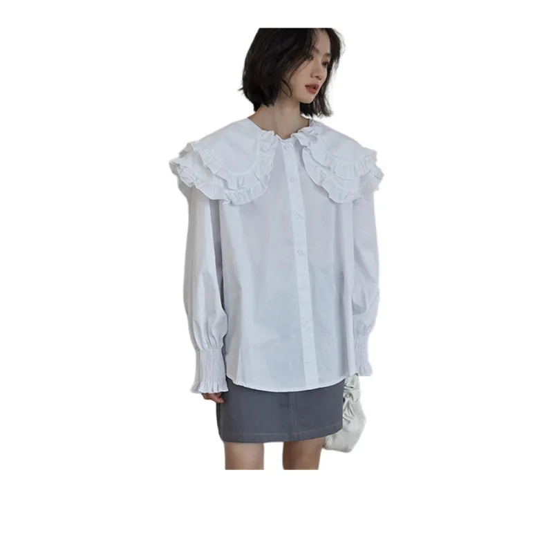 MADALLO Long Sleeved Shirt Women's White-2