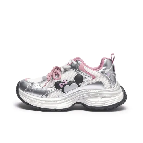 Disney x Hotwind Mickey Family Series Height Increasing Low Top Chunky Sneakers Women's