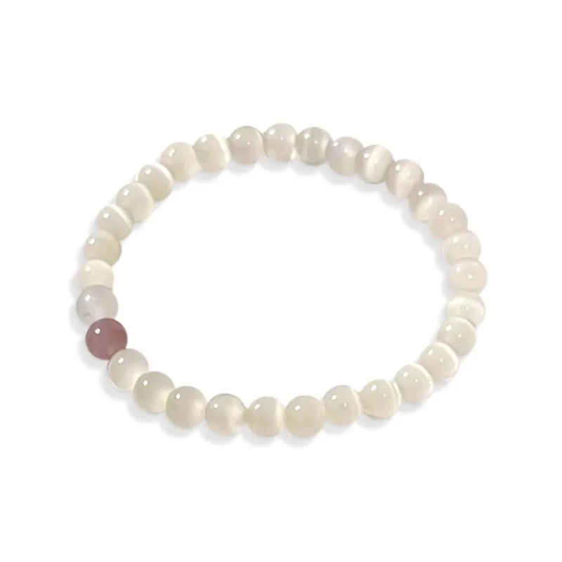 J&KINGLAY Glass Cat Eye Bracelets Women's-0