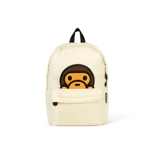 BABY MILO STORE BY A BATHING APE Fabric Backpack Regular Women's White/Green