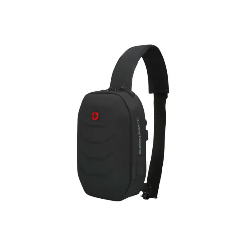 Wenger Fabric Crossbody Bags Sling Bags Small Size Unisex Black-0