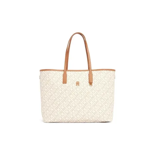 Tommy Hilfiger PU Tote Bag, Shopping Bag, Handbag Women's White