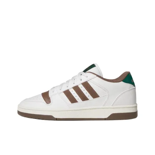 Adidas BREAK START Anti Slip Wear Resistant Low Top Skateboard Shoes Unisex White