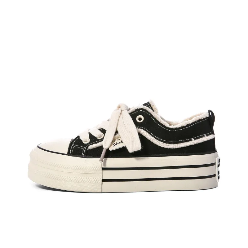 Lovely You Abrasion Resistant Lightweight Height Increasing Low Top Skateboard Shoes Women's-10