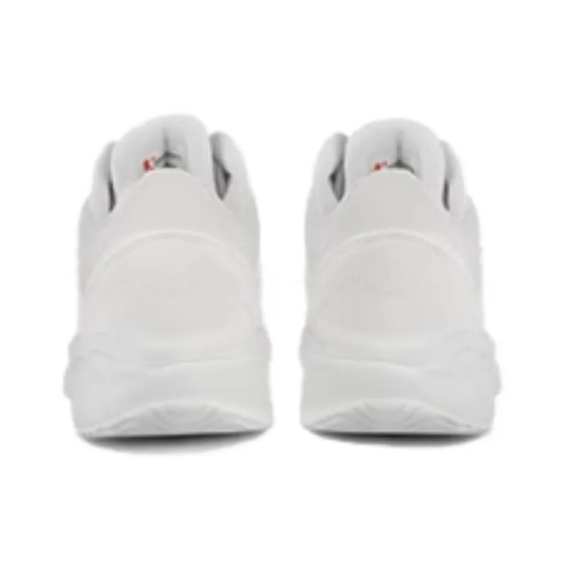 QIAODAN Anti Slip Wear Resistant High Top Basketball Shoes Women's White Gray-3