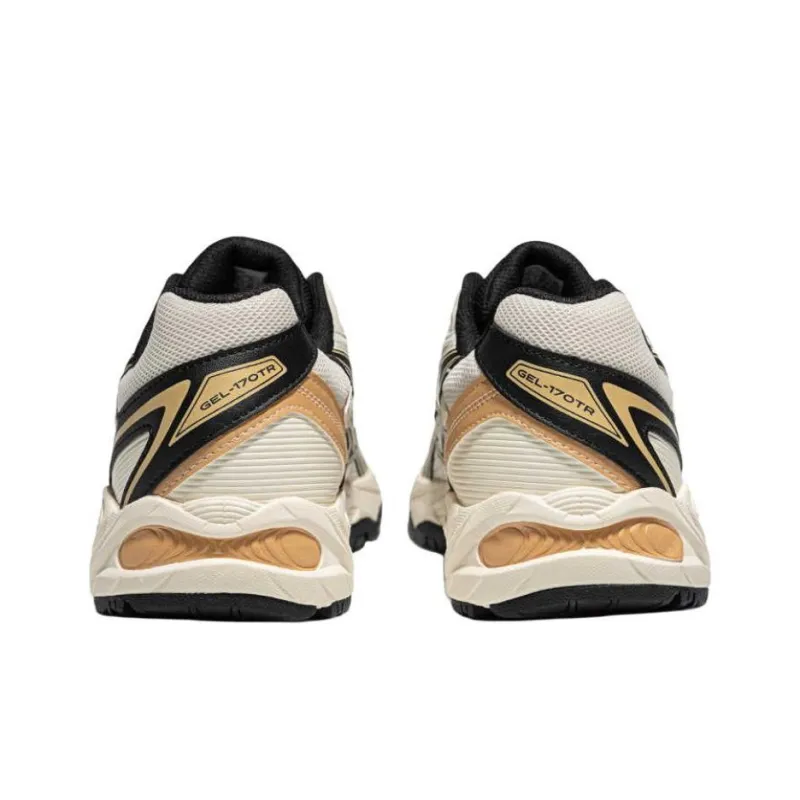 Asics Gel-170TR Cushioned Slip-Resistant Abrasion-Resistant Breathable Low-Top Casual Shoes Unisex Milk White Black-3