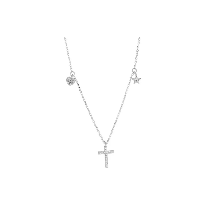 Heart Grass S925 Silver Necklaces Women's-0