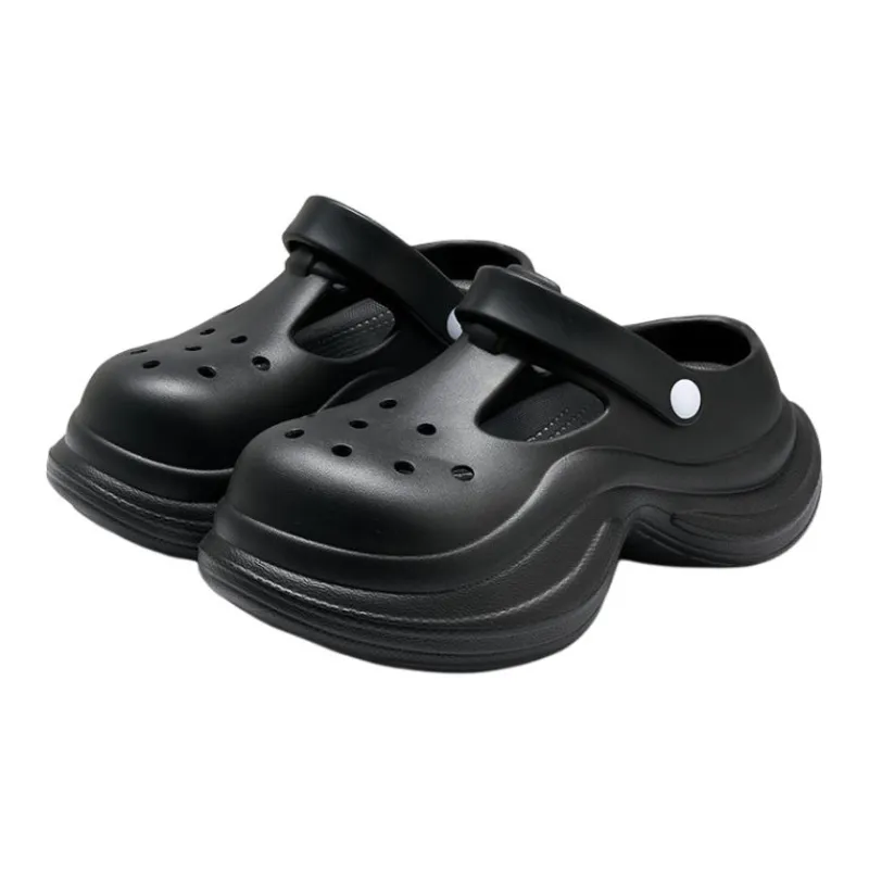 Yu Pu Clogs Summer Platform Squashy And Bouncy Feeling Slippers Slip Resistant Odor Resistant Closed Toe EVA Slippers-2