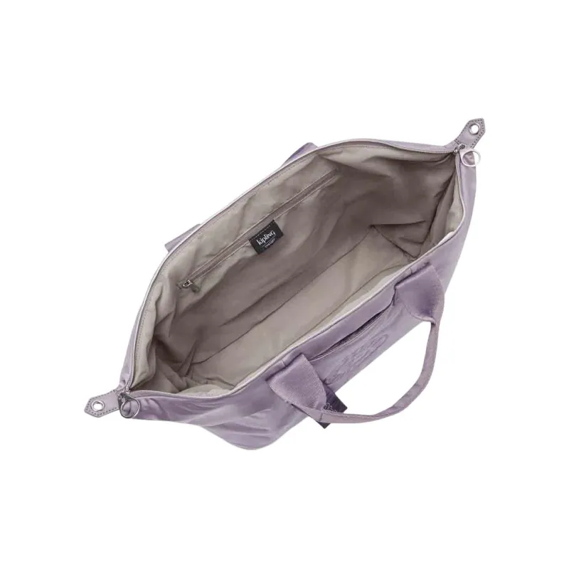 Kipling Polyester Shoulder Bag, Crossbody Bag, Handbag Medium Size Unisex Purple-3