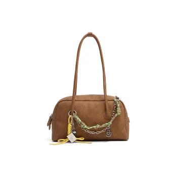 JACD PU Handbag Regular Women's Brown/Apricot/Blue