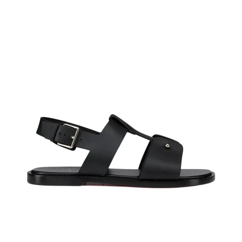 CL LUBOTING Chambeliss One Strap Sandals Men's Black-1