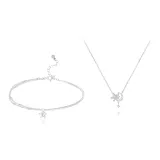 Sterling Silver Bracelet & Necklace Combination