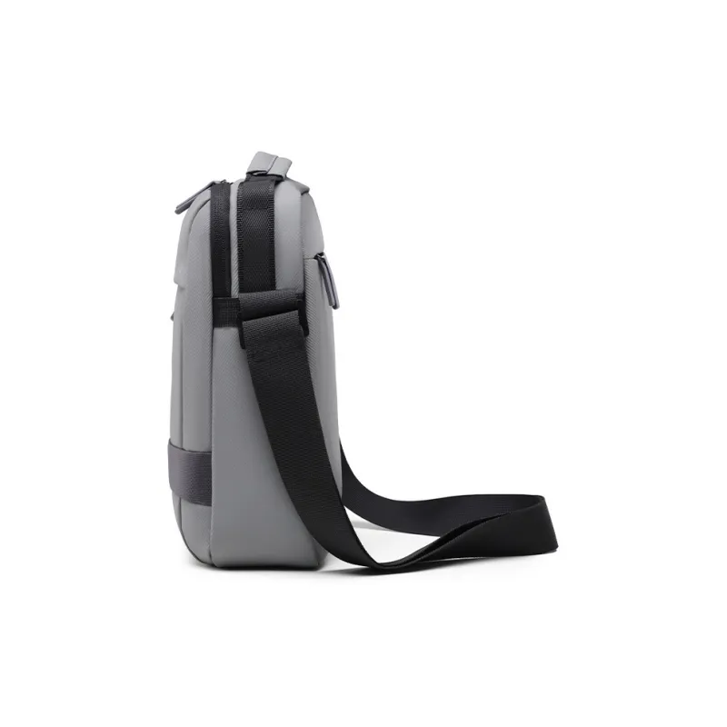 HLA Polyester Crossbody Bag Medium Size Men's Black/Gray-7