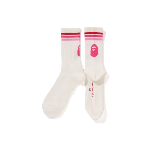 A BATHING APE SS25 Mid Calf Socks Unisex 1 Pack
