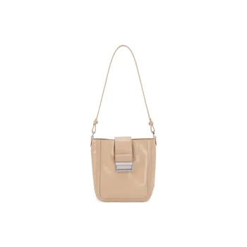 VENOF Cow Leather Bucket Bags Crossbody Bag Shoulder Bag Small Size Women's Mocha Apricot/Rum Black/Eggs White