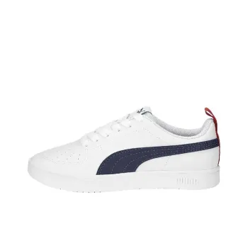 PUMA Rickie Anti Slip Wear Resistant Low Top Skateboard Shoes Women's White Black