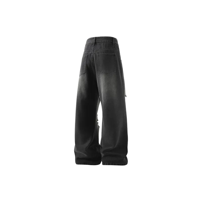 JUNGLE PANDA Jeans Unisex Black-1