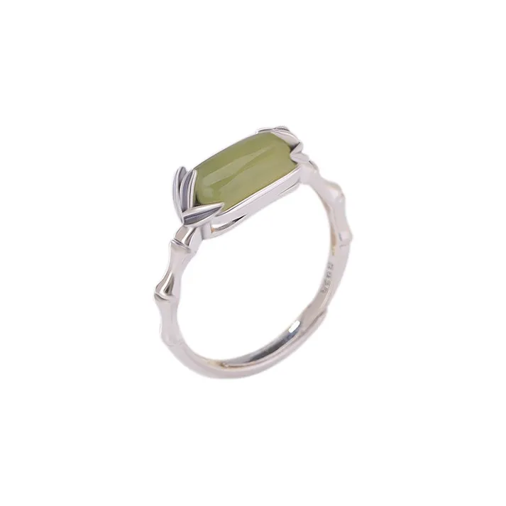 Royal Heaven's Choice Rings Pale Greenish White Jade Unisex-0