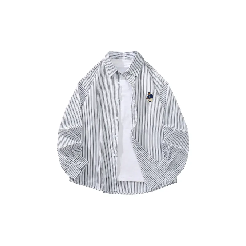 OGEK Shirt Unisex Blue White Stripes-3