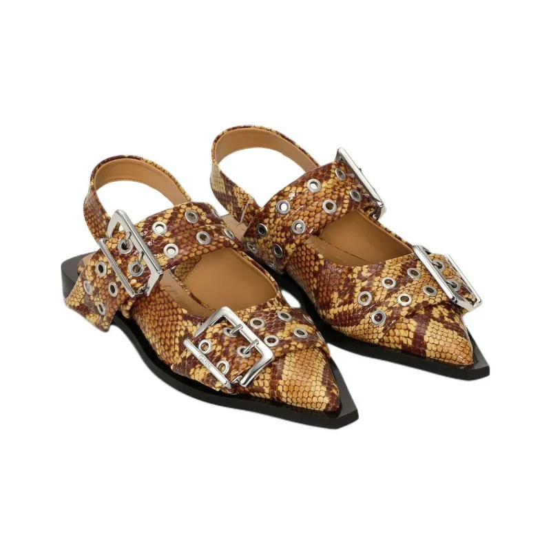 GANNI Casual Single Shoes Women's Brown-2