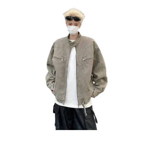 Fakeyoung Denim Jacket Unisex Gray