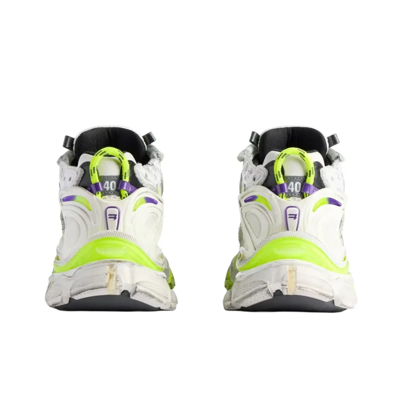 Balenciaga Runner Low-Top Chunky Sneakers Men's White/Gray/Yellow/Purple-5
