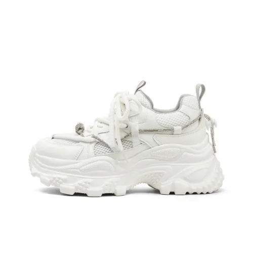 BOERDIQI Lightweight Height Increasing Low Top Chunky Sneakers Women's