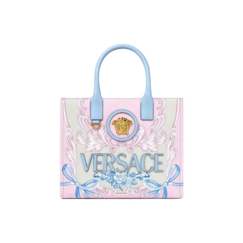 FANSIZHE La Medusa Cotton tote Dusy Bag, Shopping Bag, Shoulder Bag, Handbag Trumpets Women's Light Blue & Multicolor