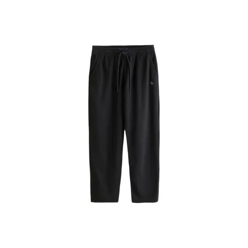 Abercrombie＆Fitch Knitted Sports Pants Men's Black