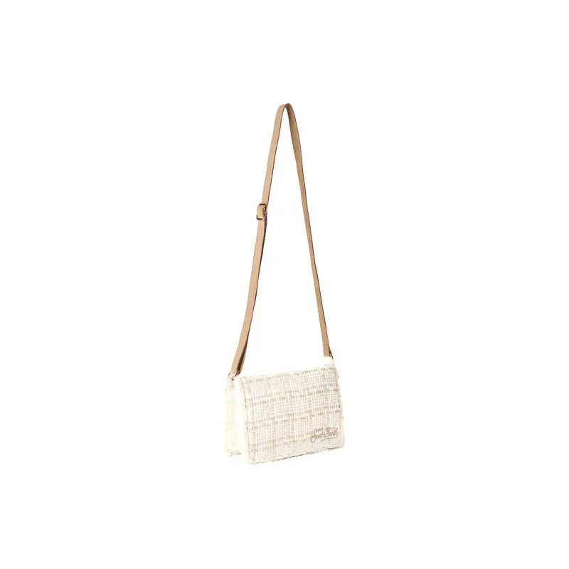 MC2 SAINT BARTHELEMY Woolen Shoulder Bag, Crossbody Bag Women's White-1
