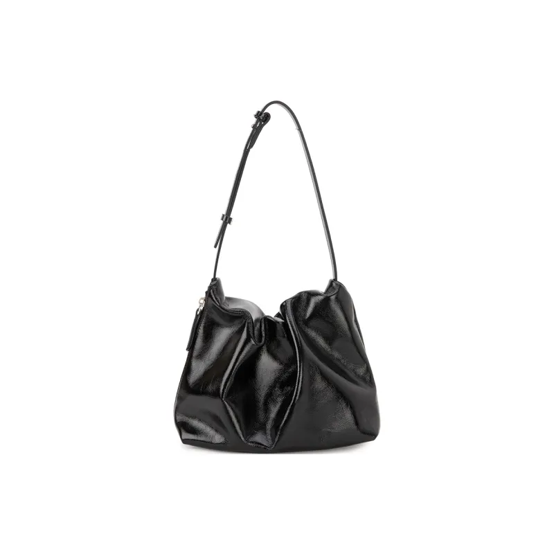 VENOF Cow Leather One Shoulder Crossbody Shoulder Bag Women's Hot Red/Black In The Moment/Cloudy White-8
