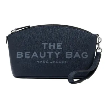 MARC JACOBS Eggstone Leather Storage Bag Women's Marine Blue