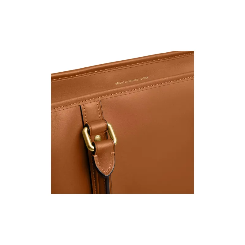 COACH Metropolitan Leather Tote Bag, Shopping Bag, Handbag Large Size Men's Brown-3