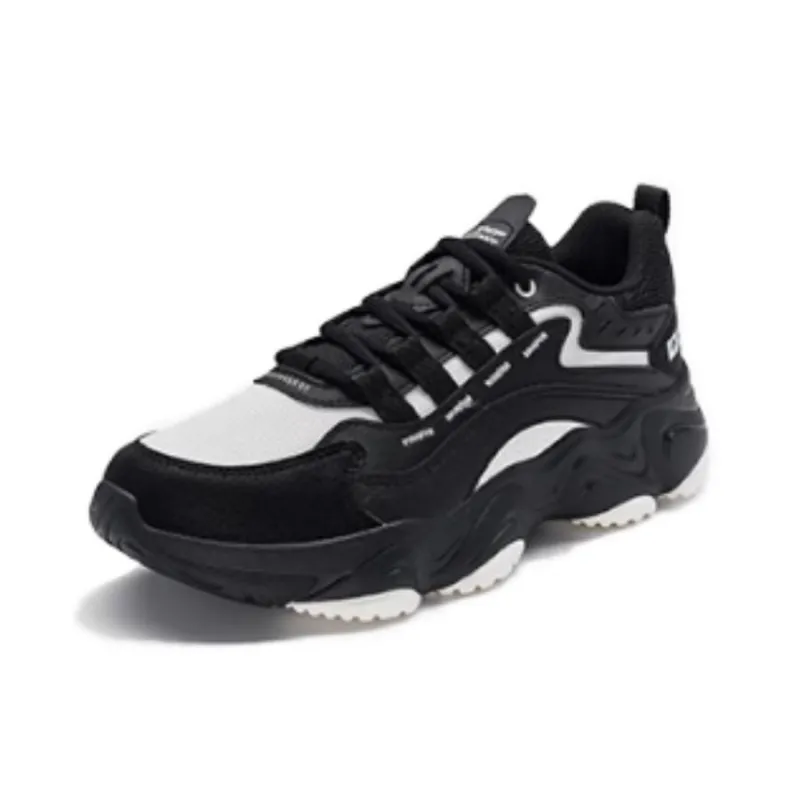 XTEP Lanying 2.0 Non slip Lightweight Low Top Casual Shoes Women's Black White-1