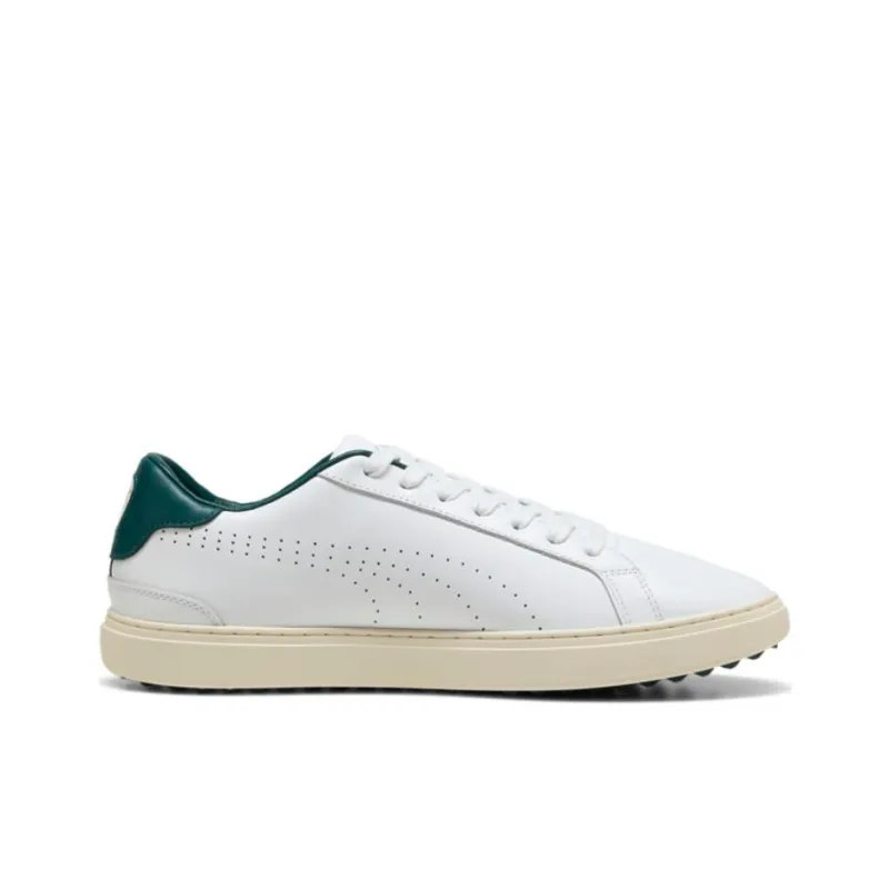 PUMA Anti Slip Wear Resistant Low Top Golf Shoes Men's White-1