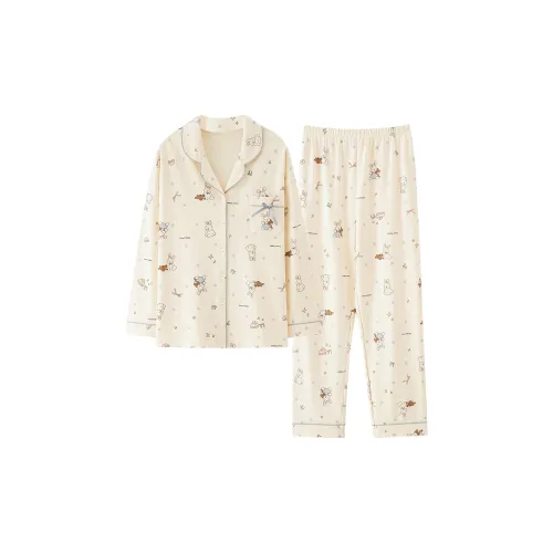 Pretty Lady Pajama Set Women's Apricot